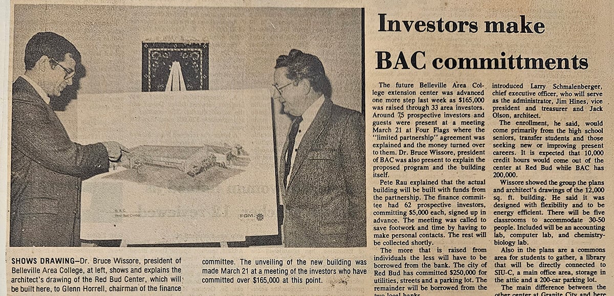 Newspaper Headline: Investors make BAC Commitments